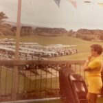 Sea Mountain Golf Course carts and spectators at Punaluʻu during the active Sea Mountain community era in Kaʻū, Hawaiʻi