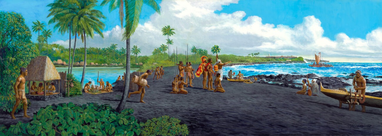 Herb Kane Ancient Punaluu Hawaii Island