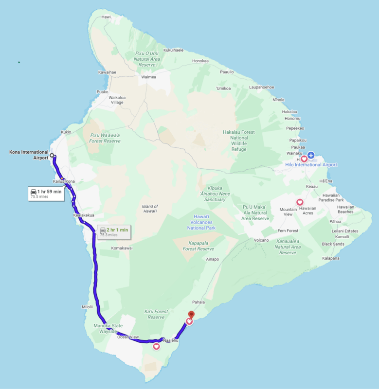 Kona Visit Directions